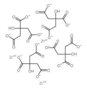 citric acid, zirconium salt structure