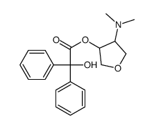 [4-(dimethylamino)oxolan-3-yl] 2-hydroxy-2,2-diphenylacetate Structure