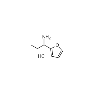 1-(呋喃-2-基)丙-1-胺盐酸盐结构式