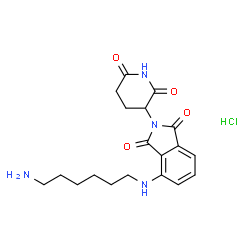 Thalidomide-NH-C6-NH2 hydrochloride结构式