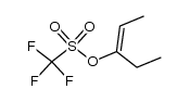 (E/Z)-1-Ethyl-1-propenyl-trifluormethansulfonat结构式