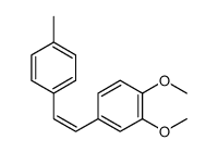 1,2-dimethoxy-4-[2-(4-methylphenyl)ethenyl]benzene结构式
