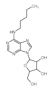 Adenosine, N-pentyl-(8CI,9CI)结构式