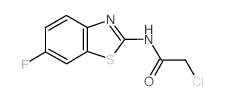 2-氯-N-(6-氟-1,3-苯并噻唑-2-基)乙酰胺结构式