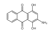 1,4-Dihydroxy-2-amino-9,10-anthracenedione Structure