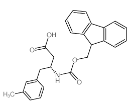 Fmoc-(R)-3-Amino-4-(3-methylphenyl)-butyric acid structure