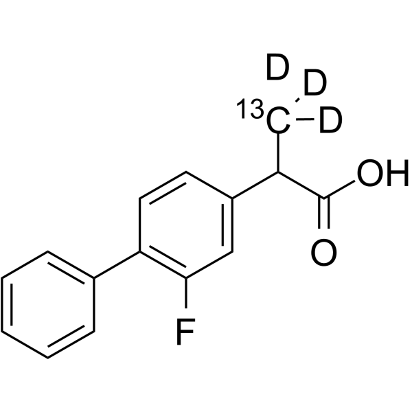 Flurbiprofen-13C,d3结构式
