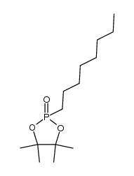 2-octyl-4,4,5,5-tetramethyl-1,3,2-dioxaphospholane 2-oxide结构式