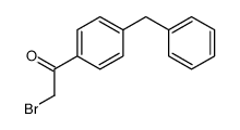 2-溴-1-(4-苄基苯基)-乙酮结构式