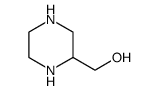 2-Piperazinemethanol Structure