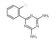 6-(2-氯苯基)-1,3,5-三嗪-2,4-二胺结构式