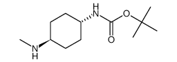 N-[反式-4-(甲基氨基)环己基]氨基甲酸叔丁酯结构式