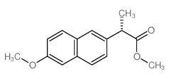 2-(6-甲氧基萘-2-基)丙酸甲酯结构式