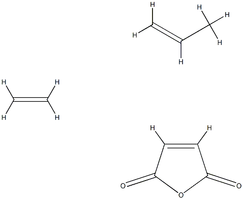 2,5-呋喃二酮与乙烯和1-丙烯的聚合物结构式