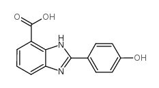 2-(4-羟基苯基)-3H-苯并咪唑-4-羧酸结构式