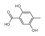 4-methyl-2,5-dihydroxybenzoate结构式