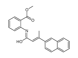 Benzoic acid, 2-[[(2E)-3-(2-naphthalenyl)-1-oxo-2-buten-1-yl]amino]-, Methyl ester结构式