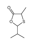 1,3-Oxathiolan-5-one,4-methyl-2-(1-methylethyl)-(9CI)结构式