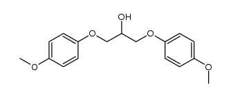 1,3-bis(4-methoxyphenoxy)propan-2-ol结构式