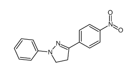 5-(4-nitrophenyl)-2-phenyl-3,4-dihydropyrazole结构式