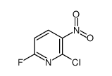 2-chloro-6-fluoro-3-nitropyridine Structure