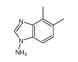 (9ci)-4,5-二甲基-1H-苯并咪唑-1-胺结构式