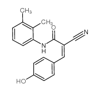 2-cyano-N-(2,3-dimethylphenyl)-3-(4-hydroxyphenyl)prop-2-enamide结构式