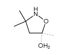 5-Hydroxy-3,3,5-trimethylisoxazolidine Structure