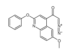 2-diazonio-1-(6-methoxy-2-phenoxyquinolin-4-yl)ethenolate Structure