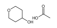 acetic acid,oxan-4-ol结构式
