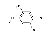 4,5-dibromo-2-methoxy-phenylamine结构式