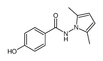 N-(2,5-二甲基-1H-吡咯-1-基)-4-羟基苯甲酰胺结构式