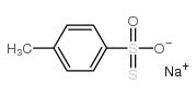 4-甲苯硫代磺酸钠结构式