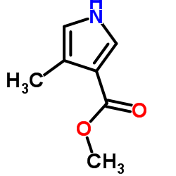 4-甲基-1H-吡咯-3-羧酸甲酯结构式