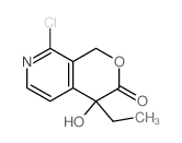 2-chloro-7-ethyl-7-hydroxy-9-oxa-3-azabicyclo[4.4.0]deca-2,4,11-trien-8-one Structure