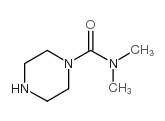Piperazine-1-carboxylic acid dimethylamide structure