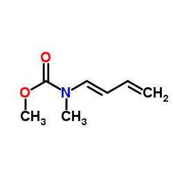 Methyl (1E)-1,3-butadien-1-yl(methyl)carbamate结构式