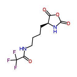 N-(4-(2,5-二氧代-4-恶唑烷基)丁基)-2,2,2-三氟乙酰胺结构式