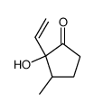 Hydroxy-2-methyl-3-vinyl-2-cyclopentanon结构式