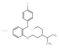 N-(2-chloroethyl)-N-[2-[2-[(4-fluorophenyl)methyl]phenoxy]ethyl]propan-2-amine结构式