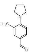 3-甲基-4-(1-吡咯烷基)苯甲醛结构式
