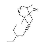 3-[4-(diethylamino)but-2-ynyl]-2,2,4-trimethylbicyclo[2.2.1]heptan-3-ol结构式