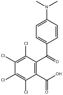 2-(4-Dimethylaminobenzoyl)-3,4,5,6-tetrachlorobenzoic acid Structure