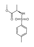 (R)-2-(4-甲基苯基磺酰胺基)丙酸甲酯结构式