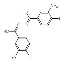 3-氨基-4-碘苯甲酸结构式