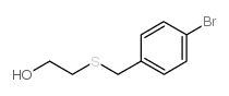 2-[(4-bromophenyl)methylsulfanyl]ethanol Structure