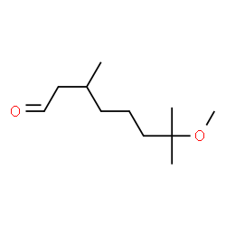 7-methoxy-3,7-dimethyl-octanal Structure