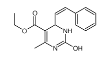 ethyl 6-methyl-2-oxo-4-(2-phenylethenyl)-3,4-dihydro-1H-pyrimidine-5-carboxylate Structure