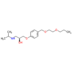 (2S)-1-[(1-Methylethyl)amino]-3-[4-[(2-propoxyethoxy)methyl]phenoxy]-2-propanol Structure