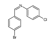 1-(4-bromophenyl)-N-(4-chlorophenyl)methanimine Structure